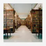 Candida Höfer, Bibliothek Madrid I, 2000, color coupler print mounted to Dibond