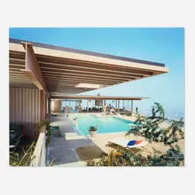 Julius Shulman, Case Study House #22 (Pool), Los Angeles (Pierre Koenig), C-print