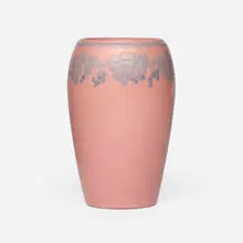 Marblehead Pottery, Vase with stylized grapevines, 1908-20, glazed earthenware