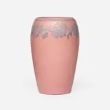 Marblehead Pottery, Vase with stylized grapevines, 1908-20, glazed earthenware