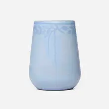 Marblehead Pottery, Vase with stylized wisteria, 1908-20, glazed and incised earthenware