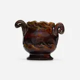 George E. Ohr, Vase, 1897-1900, glazed earthenware