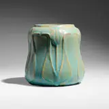 Van Briggle Pottery, Vase with tulips, 1908, glazed earthenware