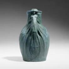 Artus Van Briggle for Van Briggle Pottery, Early Dos Cabezas vase, 1902, glazed earthenware