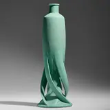 Fritz Albert for Teco Pottery, Rare vase, model 310, c. 1905, glazed earthenware