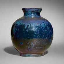 Pewabic Pottery, Vase, 1915-30, iridescent-glazed earthenware