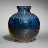 Pewabic Pottery, Vase, 1915-30, iridescent-glazed earthenware
