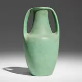 Fritz Albert for Teco Pottery, Vase, model 283, c. 1904, glazed earthenware