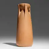 Tall vase, model 269 by William Bryce Mundie for Teco Pottery, glazed earthenware, sold Feb 2026