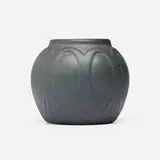Early vase by Artus Van Briggle for Van Briggle Pottery, 1904, glazed earthenware, sold Feb 2026