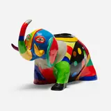 Niki de Saint Phalle, Éléphant vase, 1986, painted polyester resin, glazed terracotta