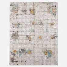 Hugo McCloud, Untitled, c. 2015, aluminum foil, aluminum coating, tar and oil paint on panel