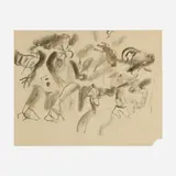 Willem de Kooning, Untitled, c. 1975, charcoal on paper