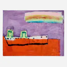 Katherine Bradford, Ship's Rainbow, 2015, acrylic on canvas