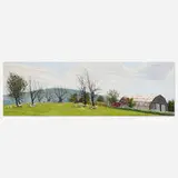 Rackstraw Downes, Gene Littlefield's Shorn Sheep, 1973, oil on canvas