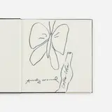 Andy Warhol, Vanishing Animals with illustrations, 1986, ink on paper and bound printed paper