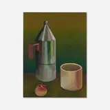 Salvo, La caffettiera, 2001, oil on Masonite