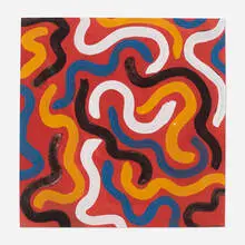 Sol LeWitt, Squiggly Brushstrokes, 1996, gouache on paper