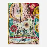 Alfonso A. Ossorio, Interface, 1979, ink, wax, watercolor and pastel on paper