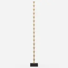 The Raft of Odysseus Becomes the Column of Infinity by Richard Pettibone, 1999, carved and painted wood, sold Jan 2026