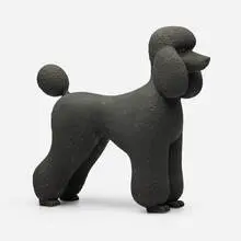 Pudel (Poodle) by Katharina Fritsch, 1995, painted plaster, sold Jan 2026
