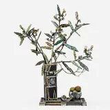 David Bates, Oleander II, 1995, painted bronze