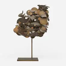 Mary Callery, Cloud with Bird, 1963, patinated bronze