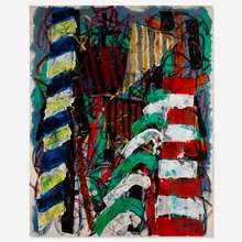 Michael Goldberg, S. Francesco Sciaccia i Ribelli Angeli, 1989-90, oil on canvas