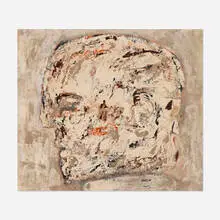 Leon Golub, Head V, 1959, oil on canvas
