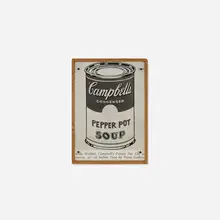 Richard Pettibone, Andy Warhol, "Campbell's Soup Can (Pepper Pot)", 1966, offset lithograph mounted to board in artist's frame