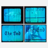 Ed Ruscha, The End #1-#4, 1998-2016, hologram in artist's frame
