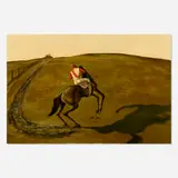 Ernie Barnes, Country Ride, 1982, oil on canvas