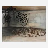 Bonnie Camplin, How to Collect Condensation Using a Polythene Bag Tied to a Branch, 2009, watercolor and gouache on paper