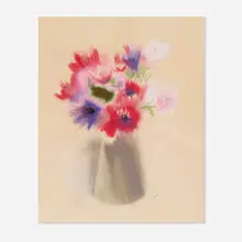 Loren MacIver, Untitled, 1985, pastel on paper
