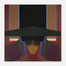 George Mueller, Hotel Coney Island, 1975, acrylic on canvas