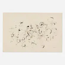 Louis Schanker, Untitled, 1955, ink wash on paper