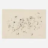 Louis Schanker, Untitled, 1955, ink wash on paper