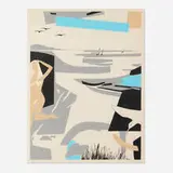George Vranesh, Enjoying the Beach, 1988, acrylic, ink and graphite on paper