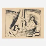 Karl Schmidt-Rottluff, Fischerboot, 1923, lithograph