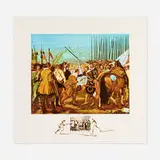 Velázquez - La reddition de Breda (from the Changes in Great Masterpieces portfolio) by Salvador Dalí, 1974, lithograph in colors, sold Jul 2024
