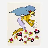Peter Max, Flowering Angel, c. 1976, screenprint in colors