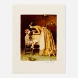 Norman Rockwell, The Medicine (from the Tom Sawyer portfolio), lithograph in colors