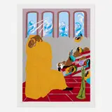 Jacob Lawrence, And God Brought Forth the Firmament and the Waters (from the First Book of Moses, Called Genesis portfolio), 1989, screenprint in colors on J Whatman