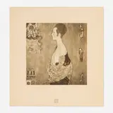 Gustav Klimt, Mädchen in Profile (from the An Aftermath portfolio), 1931, collotype on Chine-collé