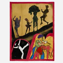 Ronald B. Kitaj, Performing Arts Center (from the New York, New York portfolio), 1982, screenprint in colors
