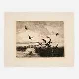 Frank Weston Benson, After Sunset, 1917, etching
