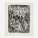 Howard Cook, Tio Vivo #1, lithograph