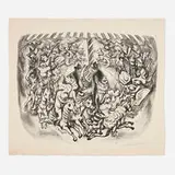 Howard Cook, Tio Vivo #2, 1949, lithograph