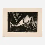 Wanda Gág, Evening, 1928, lithograph on BFK Rives