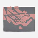 Richard Hunt, Paper Piece V (Terracotta Voyage), 1978, screenprint in colors on handmade Twinrocker